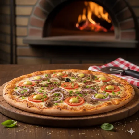 Pizza de Lomo Salteado