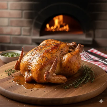 Combo pollo entero asado